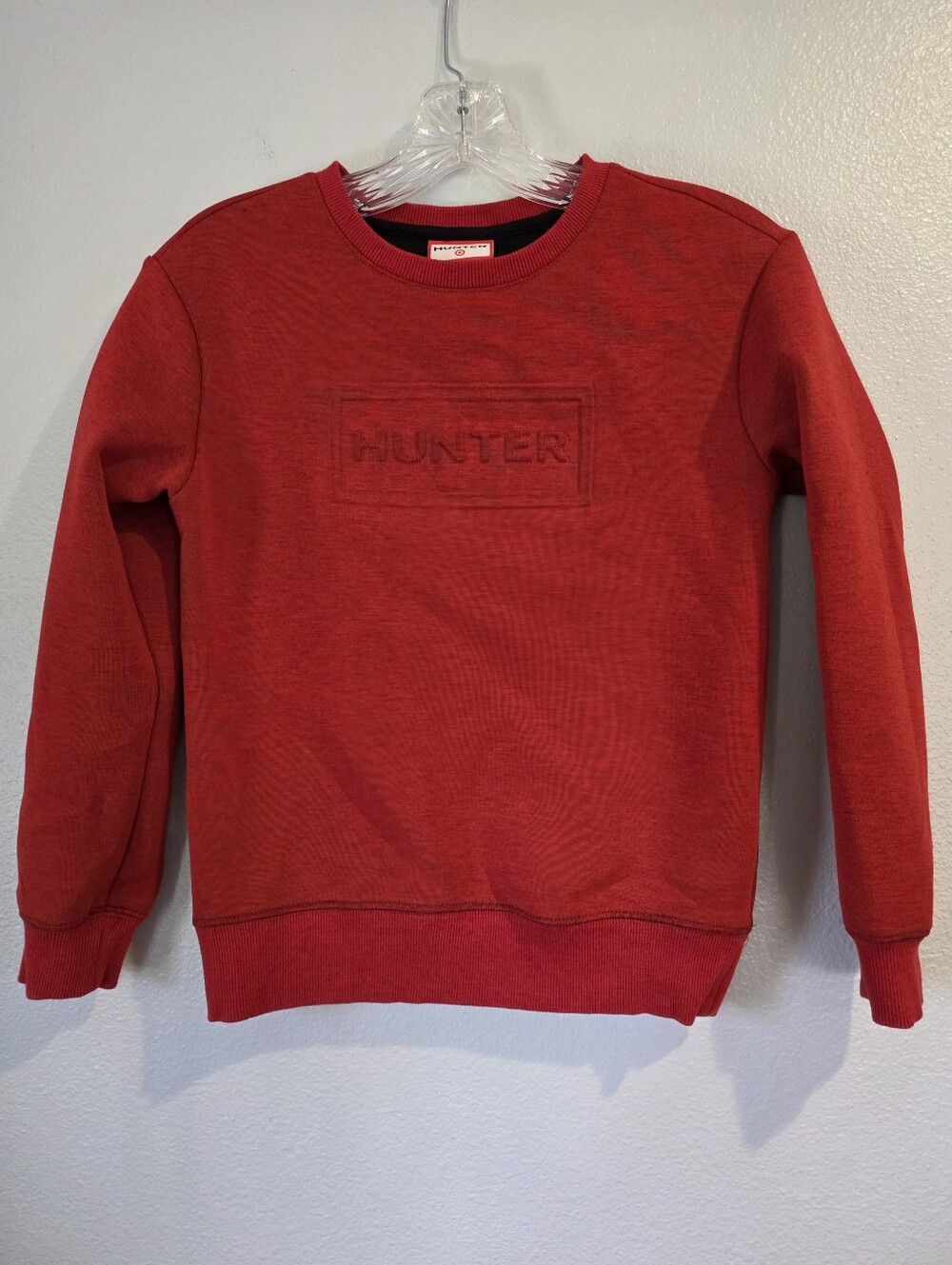 Authentic HUNTER for Target Kid's Embossed Sweatshirt Red Medium 8/10